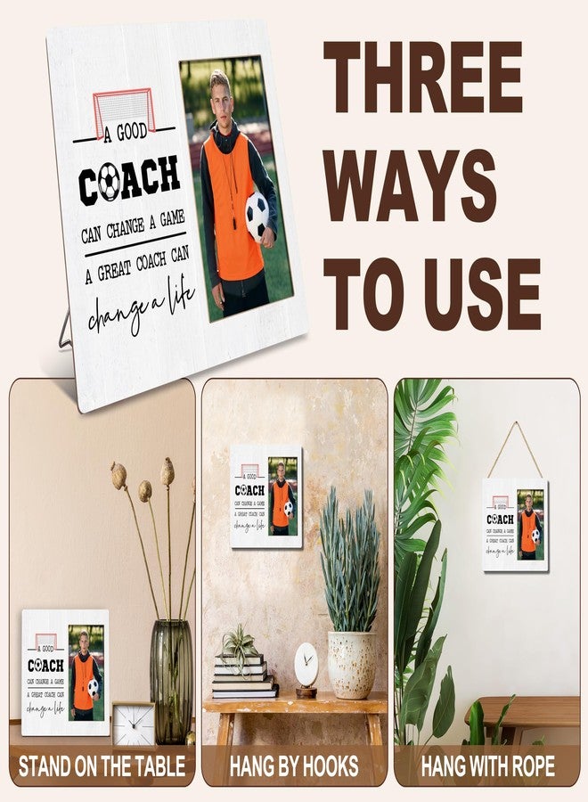 BXVRT Coach Appreciation Photo Frame, Thank You Gifts For Soccer Coach, A Great Coach Can Change A Life Picture Frame Gifts For Birthday Christmas, Graduation Retirement Gifts For Football Coach -78 - Image 3